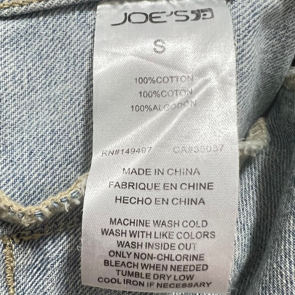 Joe's Jeans Blue Denim Jacket Size Small - Picture 5 of 5